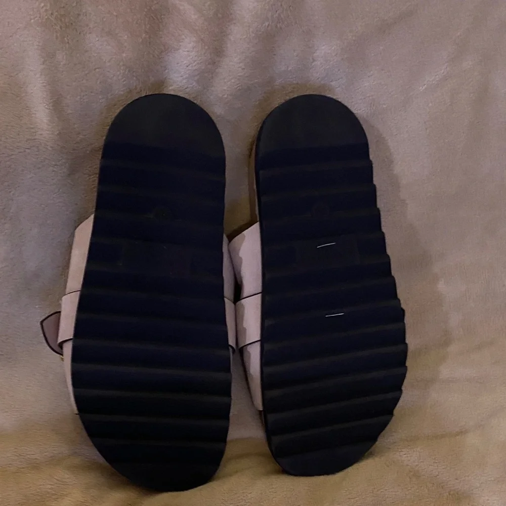 Marc Fisher LTD Leather or Suede Slide Sandals - Hattie size 6.5